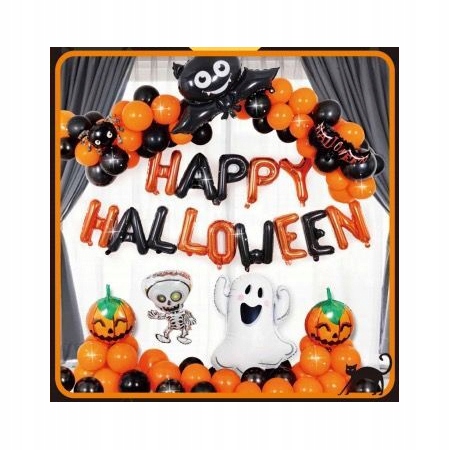 MIDEX OZDOBA HALLOWEEN BALONY ZESTAW