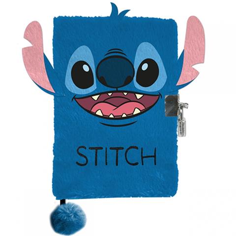 paso-pamiętnik pluszowy stitch a5 z     kłódką ds23bn-3676 /6/