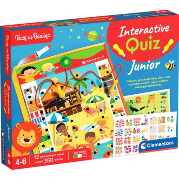 clementoni uczę się bawiąc interaktywny quiz junior 50821