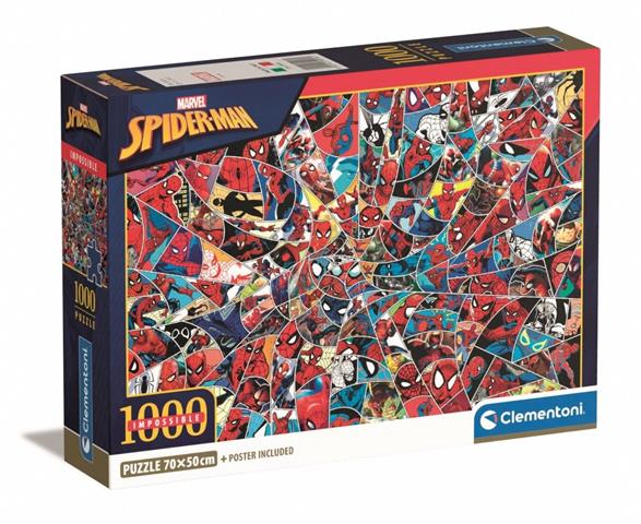 CLEMENTONI PUZZLE 1000El IMPOSSIBLE SPIDERMAN 39916