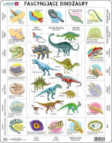 LARSEN UKŁADANKA FASCYNUJĄCE DINOZAURY TACTIC