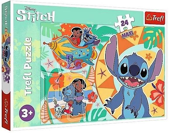 trefl puzzle 24el maxi lilo i stich wesoły dzień 14365