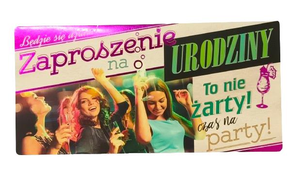 art nuvo zaproszenia urodziny zp 01 op 10szt