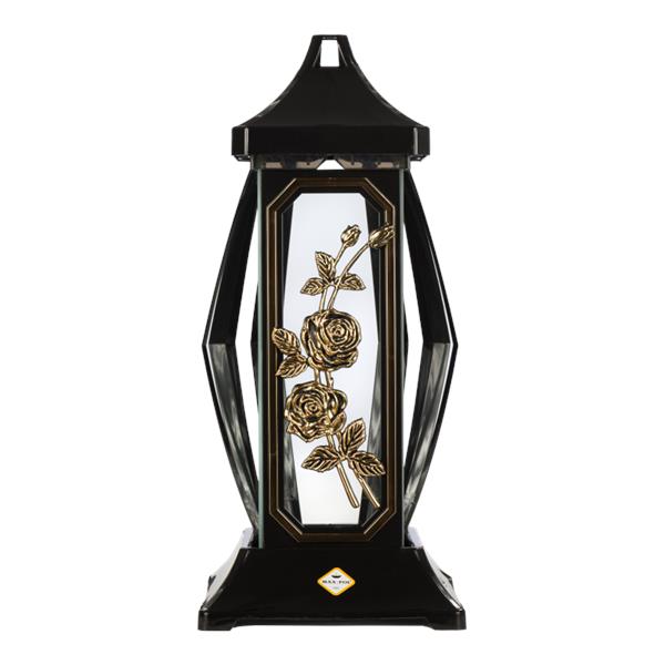 MAX-ZNICZ L-1059 MUSZLA RAMKA CZARNA    RÓŻA ZŁOTA DE-LUX CENA ZA 1SZT. WYS.40CM/4/