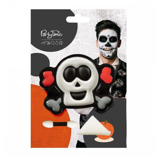 ARPEX FARBY DO TWARZY 4 KOLORY CZASZKA KO7567 HALLOWEEN