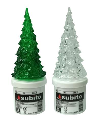 SUBITO ŚWIECA LED S4 CHOINKA ZIELONA Z  BATERIAMI D 1440 GODZIN /12/