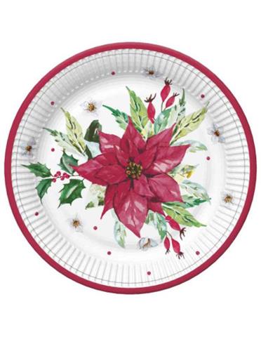 POLMAK TALERZYKI PAPIEROWE 227MM OP.8SZT022001/020401 BN GWIAZDKA DAISY /12/