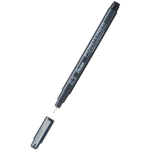 PENTEL CIENKOPIS POINTLINER 0.3MM CZARNYS20P-3A /12/