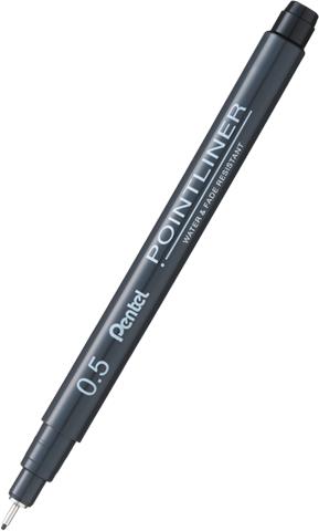 PENTEL CIENKOPIS POINTLINER 0.5MM CZARNYS20P-5A /12/