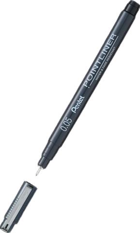 PENTEL CIENKOPIS POINTLINER 0.05MM CZARNY S20P-05A /12/