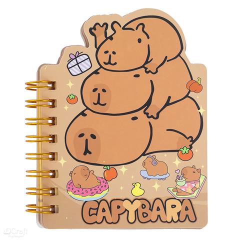 DP CRAFT NOTES NA SPIRALI 7,9*10,5CM 50KKAPIBARA DPCA-021