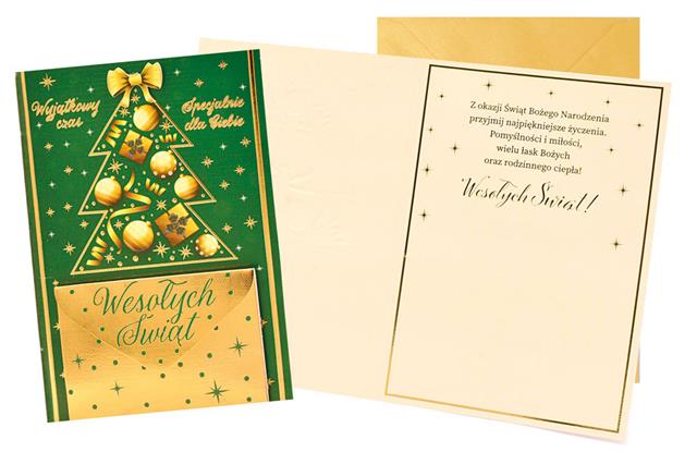 KUKARTKA KARTKA OZDOBNA BN GWIAZDKA DK-1358