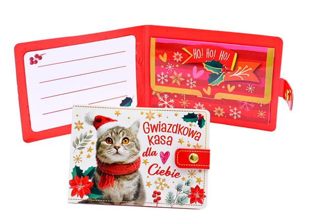 KUKARTKA PORTFELIK BN GWIAZDKA KOT POR-017