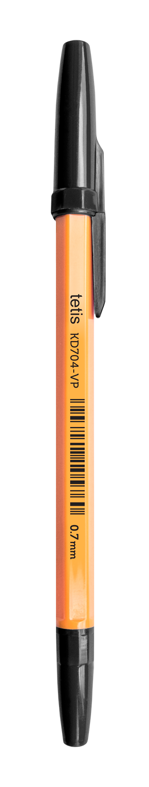 TETIS DŁUGOPIS KD704-VP O,7MM CZARNY WKŁAD /50/