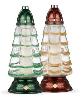 MAX-ZNICZ 1120 BROKAT ZIELONY BEZBARWNY OP.2SZT GWIAZDKA-BN WYS.38CM