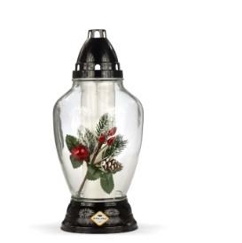 MAX-ZNICZ 1113 GAŁĄZKA CZARNY BEZBARWNY OP.6SZT GWIAZDKA-BN WYS.29CM