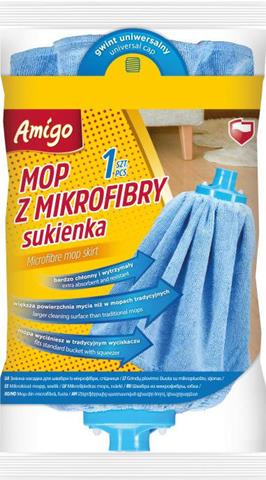 AMIGO MOP PASKOWY ZAPAS Z MIKROFIBRY    POLITAN 7339 NIEBIESKI