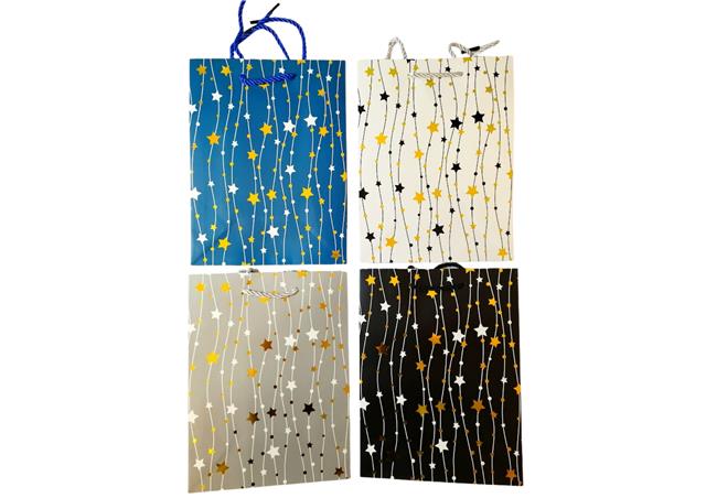 TORBA OZDOBNA 26*32*10CM GWIAZDKI VISTAR-BN 903401 /12/