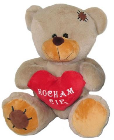 SUNDAY MIŚ Z SERCEM 25CM 4 KOL. M3871 WALENTYNKA