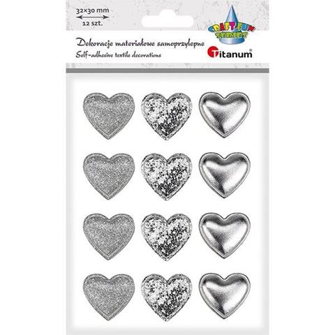 TITANUM SERCA SAMOPRZYLEPNE A`12 SREBRNE 3,2X2,8