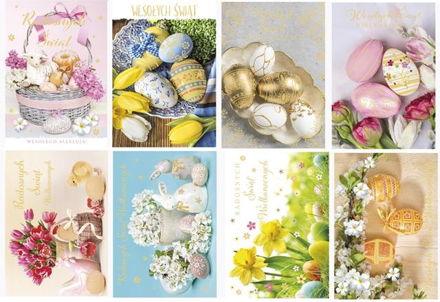 POLMAK KARTKA OKOLICZNOŚCIOWA B6Z WLSW  215 ZŁOCONA WIELKANOC /25/