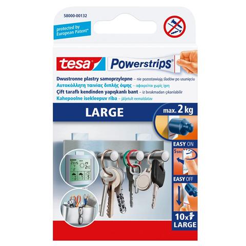 TESA PLASTRY DWUSTRONNE SAMOPRZYLEPNE   2CMx5CM OP.10SZT POWERSTRIPS 58000-00132 AMEX