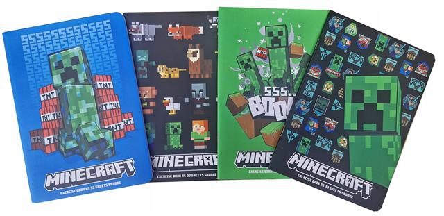 ASTRA ZESZYT A5 32K LINIA = MINECRAFT   102 025 056 /10/