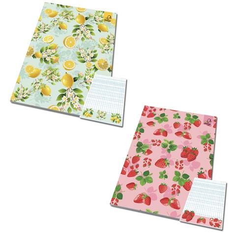 BEE-BEE NOTES A6 50K KRATKA # 80G/M2 Z  PODDRUKIEM FRUITS /10/