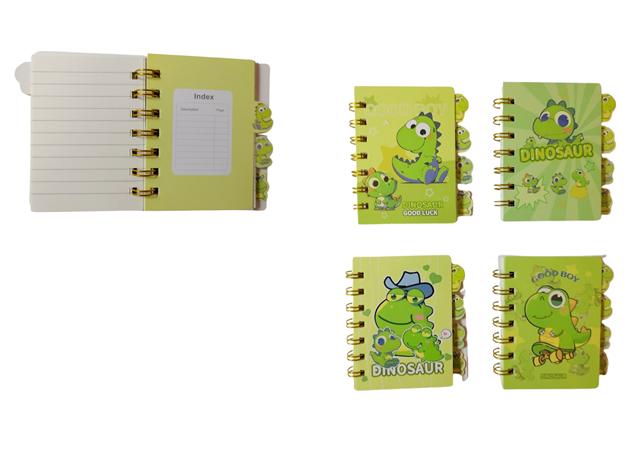 VISTAR NOTES NA SPIRALI A7 Z REGISTRAMI DINO MY-103-2 /24/