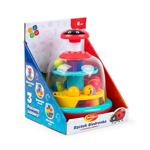 DUMEL DISCOVERY BĄCZEK BIEDRONKA 3 POZIOMY ZABAWY 6M+ DD30807