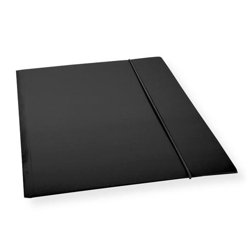 TECZKA A4 Z GUMKĄ CF-1 LAKIEROWANA CZARNA 300G/M2 PSH /10/