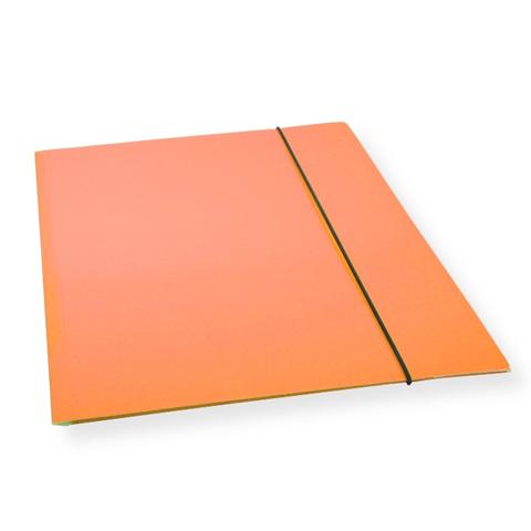 TECZKA A4 Z GUMKĄ CF-1 LAKIEROWANA POMARAŃCZOWA 300G/M2 PSH /10/