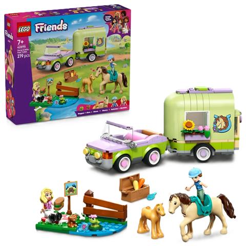 LEGO FRIENDS 42695 Przyczepa z koniem...