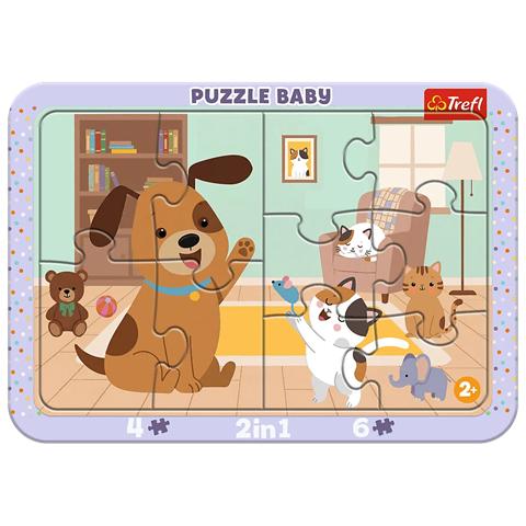 TREFL PUZZLE 10EL RAMKOWE BABY JAK PIES ZKOTEM 80029