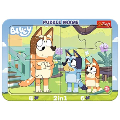 TREFL PUZZLE RAMKOWE 10EL BABY BLUEY I BINGO 80032