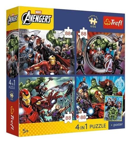 TREFL PUZZLE 4X88EL BOHAERZY SĄ WŚRÓD NAS PREMIUM PLUS KIDS 34697