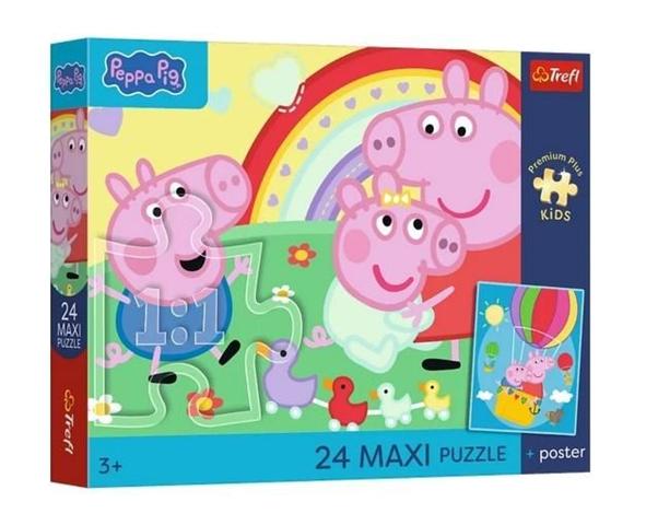 TREFL PUZZLE MAXI 24EL ŚWINKOWE DNI PREMIUM PLUS KIDS 14387