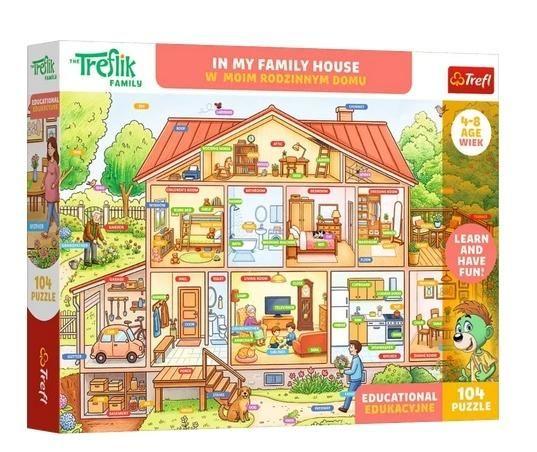 TREFL PUZZLE 104EL EDU W MOIM RODZINNYM DOMU 15603
