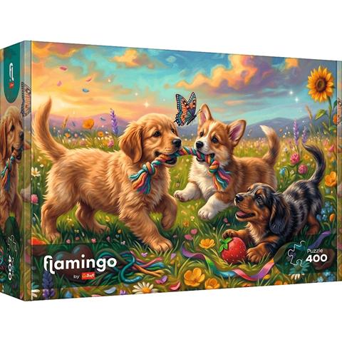 TREFL PUZZLE 400EL FLAMINGOBYTREFL SZCZENIĘCE FIGLE 11213