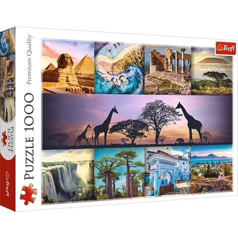 TREFL PUZZLE 1000EL KOLAŻ AFRYKA 10792
