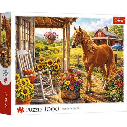 TREFL PUZZLE 1000EL KOŃ NA FARMIE 10991