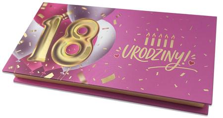 PAN DRAGON PUDEŁKO NA PIENIĄDZE/KARTĘ PODARUNKOWĄ 18 URODZINY BOX-18