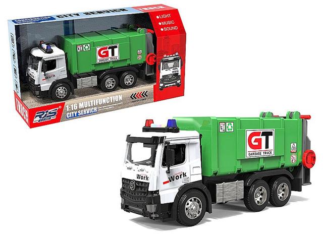 ADAR AUTO ŚMIECIARKA 1:16 Z NAPĘDEM 619418