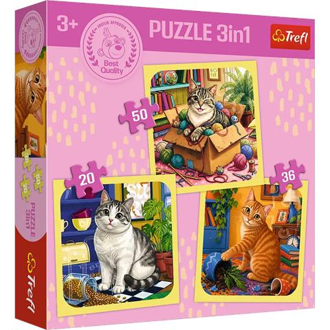 TREFL PUZZLE 3W1 RADOSNE MOMENTY 34906