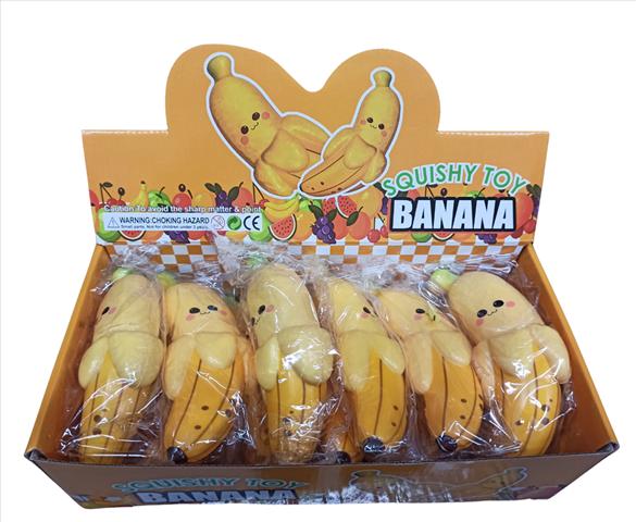 GNIOTEK SQUISHY WESOŁY BANAN (12SZTWDISPLAY)