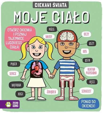 ZIELONA SOWA KSIĄŻECZKA CIEKAWI ŚWIATA MOJE CIAŁO
