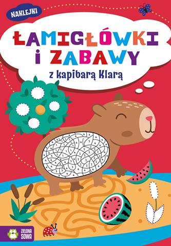 ZIELONA SOWA KSIĄŻECZKA ŁAMIGŁÓWKI I ZABAWY Z KAPIBARĄ KLARĄ