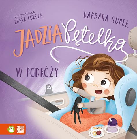 ZIELONA SOWA KSIĄŻECZKA JADZIA Z PĘTELKĄ W PODRÓŻY