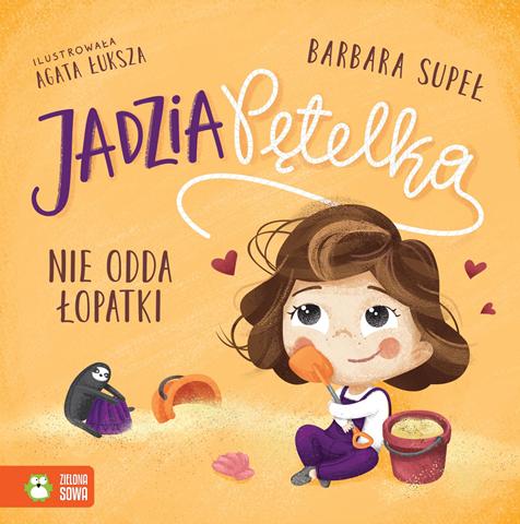 ZIELONA SOWA KSIĄŻECZKA JADZIA Z PĘTELKĄ NIE ODDA ŁOPATKI
