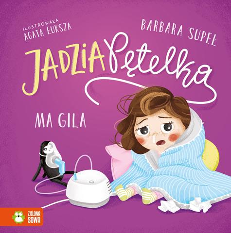 ZIELONA SOWA KSIĄŻECZKA JADZIA Z PĘTELKĄ MA GILA